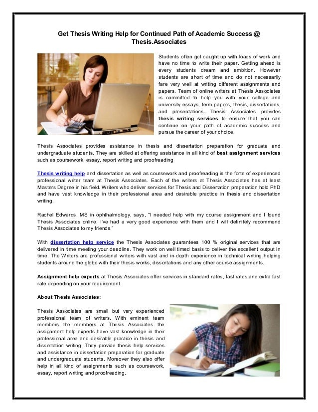 original services thesis writing